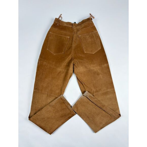 Ralph Lauren Leather Riding Pants | Womens Size 8 | Brown Equestrian Vintage 90s - Picture 2 of 6